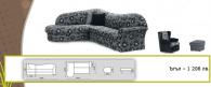 Ъглов диван с размери 2600/930/2000мм